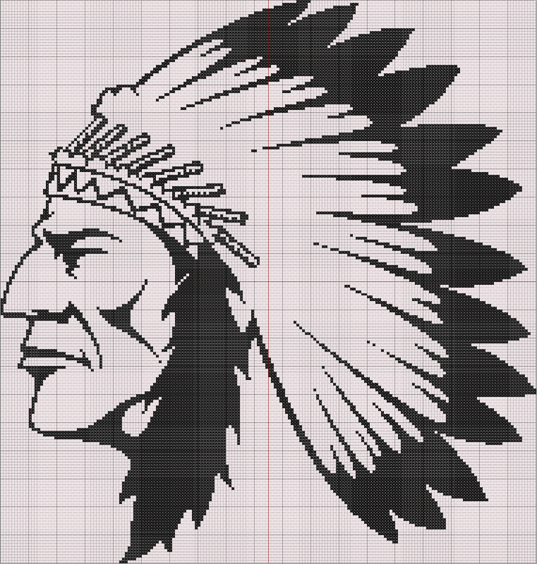 Profile portrait of Native American elder in black and white, with detailed feathered headdress and strong cultural expression.