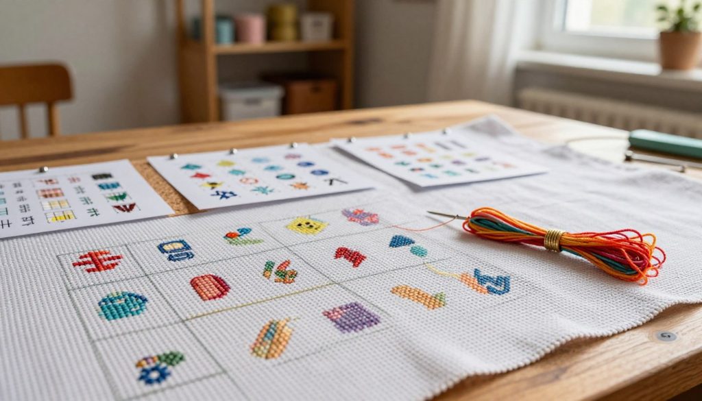 cross stitch gridding