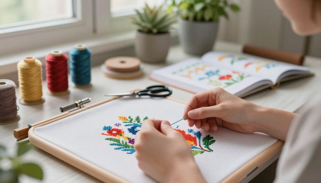 cross stitch meditation