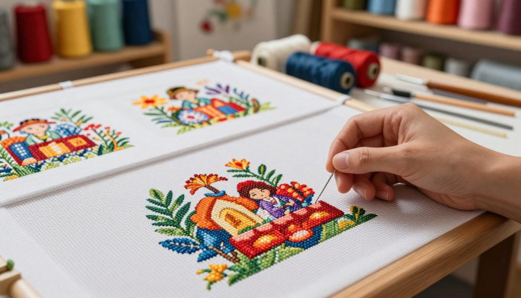 backstitching techniques